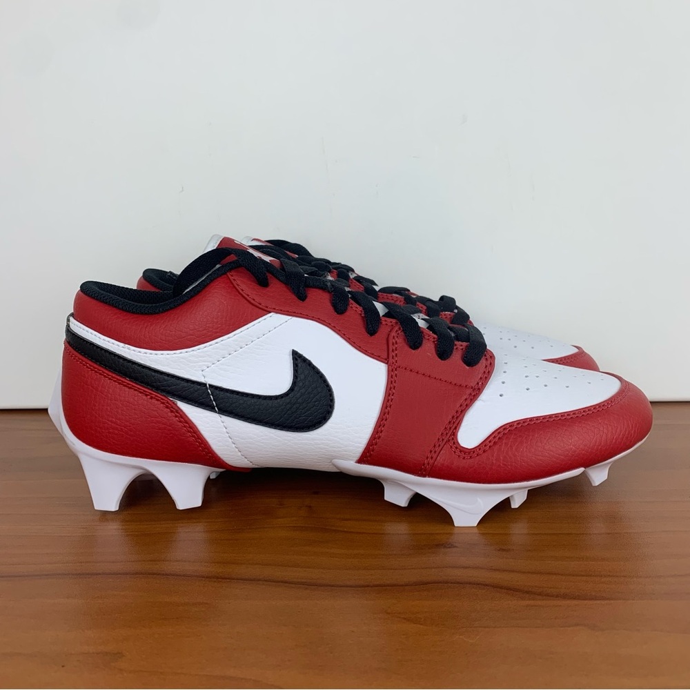 Nike Air Jordan 1 Low TD “Chicago” Football Cleats - Picture 2 of 12